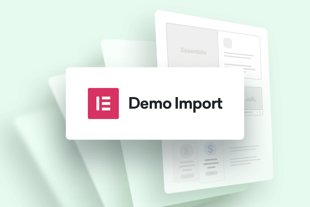 How to import Elementor demo content