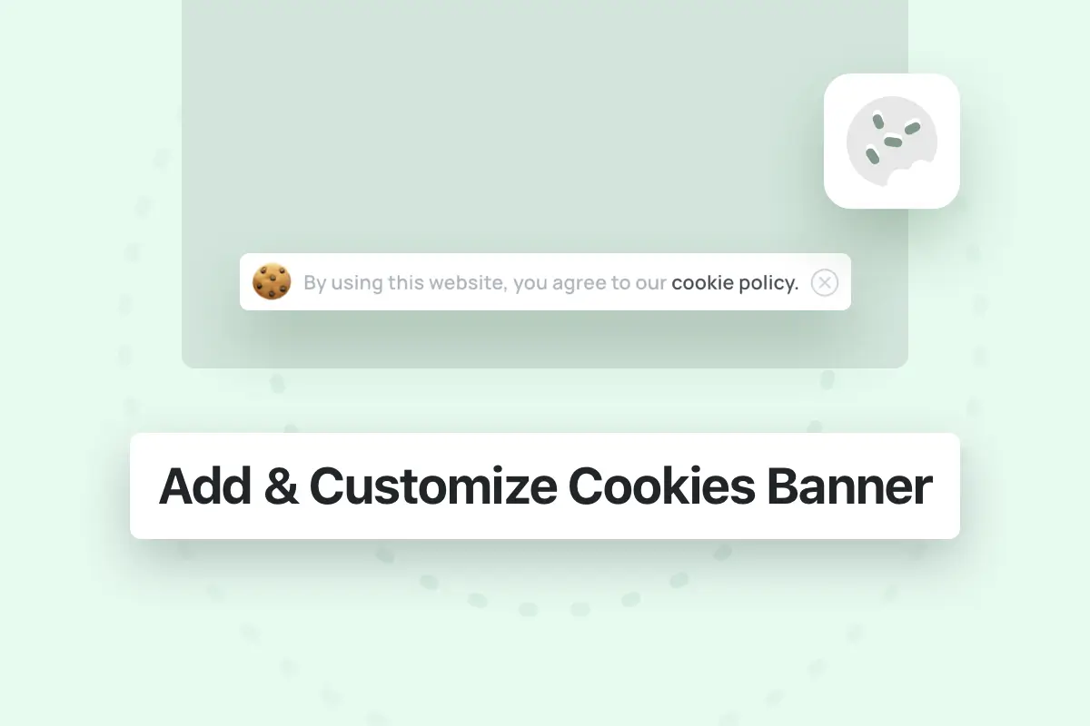 How to add and customize Cookies consent
