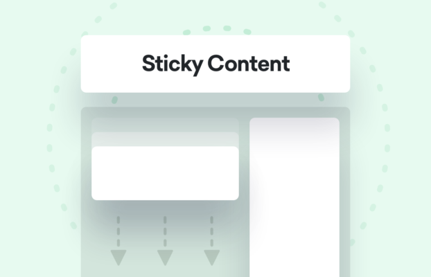 Make content sticky