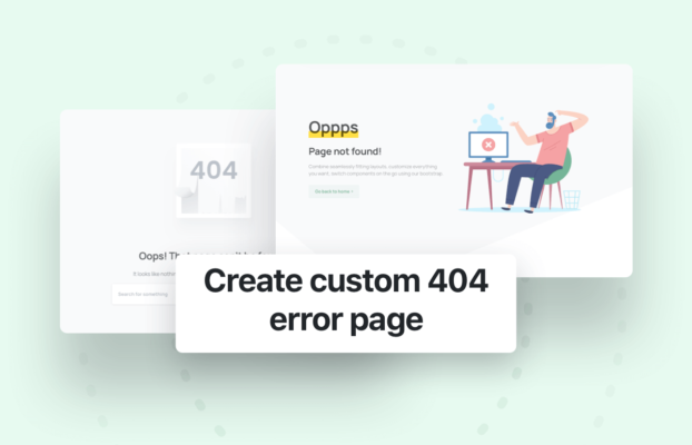 Create custom 404 error page