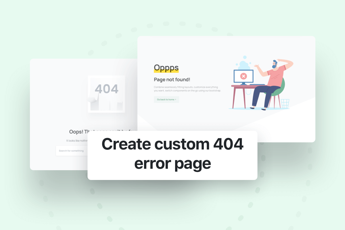 Create custom 404 error page