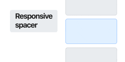 Responsive spacer